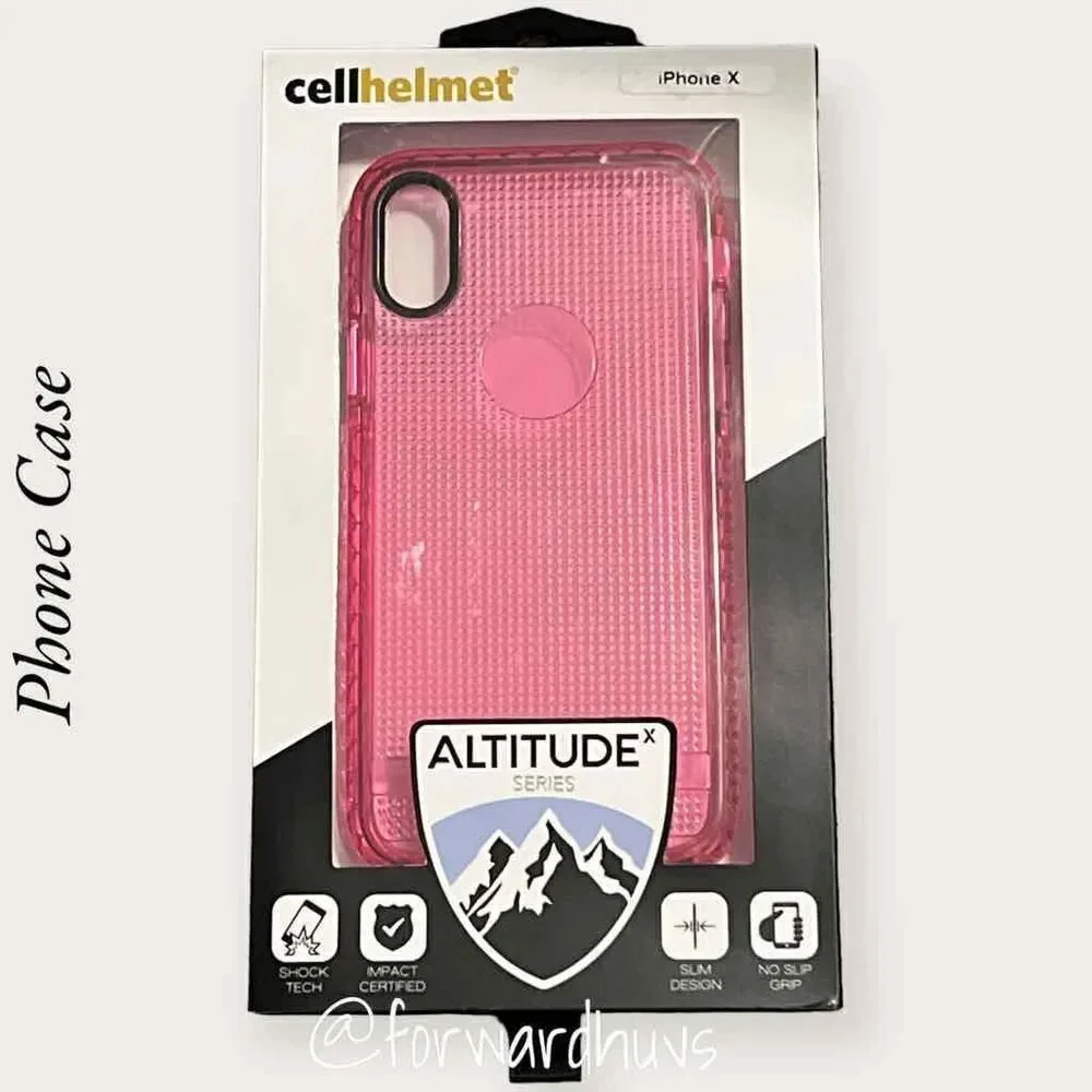 Cellhelmet Altitude X Series for iPhone X - Pink NEW
